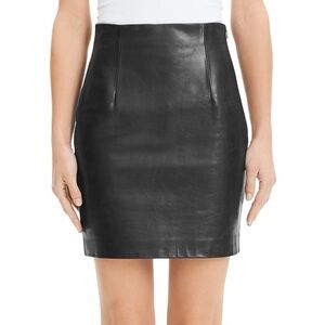 NWT Theory Leather Mini Skirt (8)